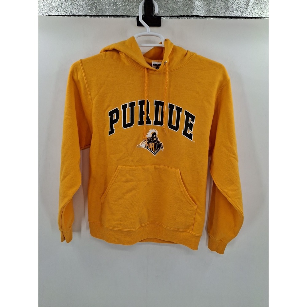 Purdue Boilermakers Small Jerzees Yellow Hoodie